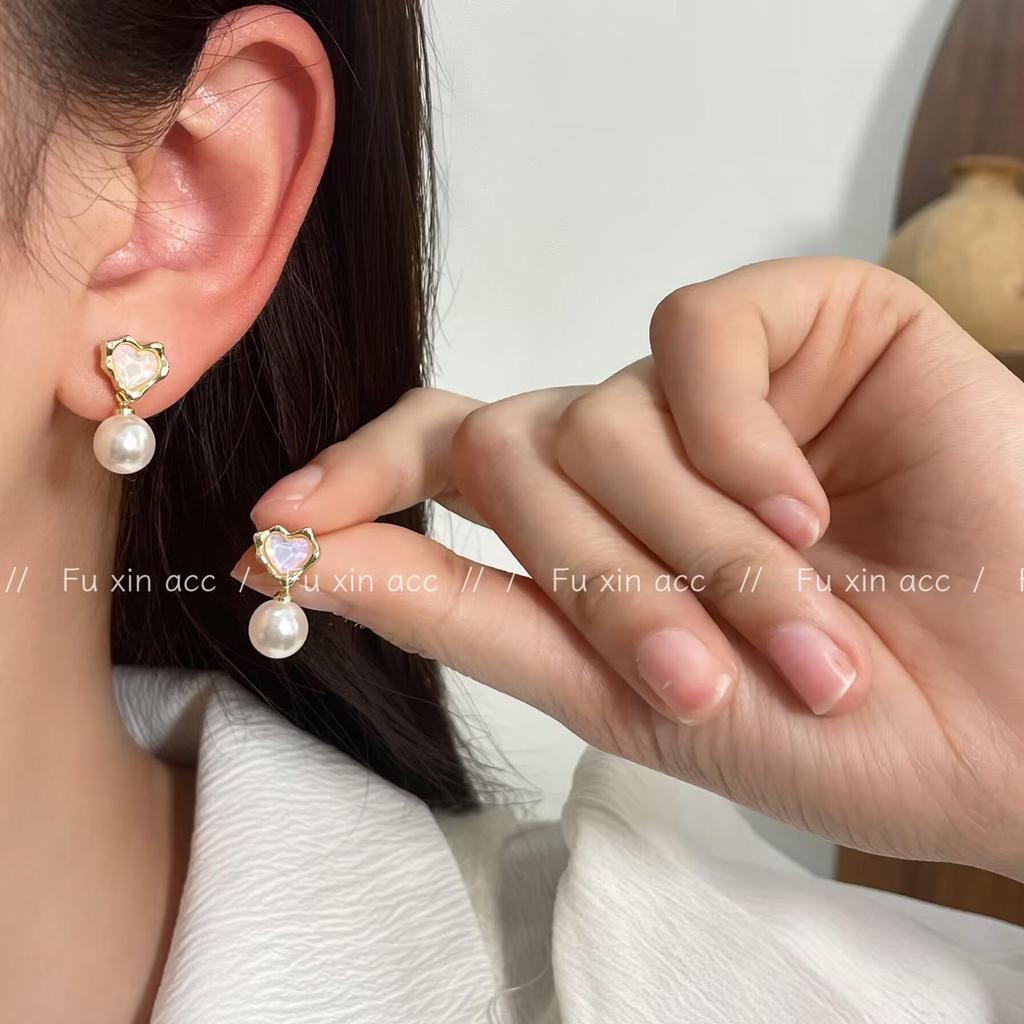 2024 Luxus Herz Perlen Ohrringe - Vielseitiges, Trendiges & Elegantes Damenmode-Design