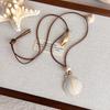2026 Summer Bohemian Sea Star Shell Beads Pendant Long Rope Necklace For Women Trendy Beach Seaside Vacation Jewelry Accessories