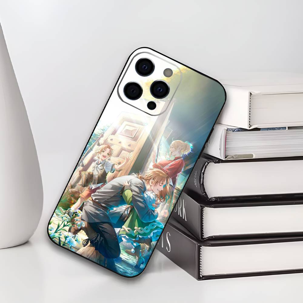 M-Mushoku Tensei Jobless Reincarnation Phone Case For iPhone 17,16,15,14,13,12,11 Plus,Pro Max,XS,Soft Black Cover