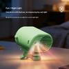 Clip On Turbo Mini Fan With Led Digital Display Usb Rechargeable 4 Speed Portable Personal Fan Travel And Summer Cooling Fan