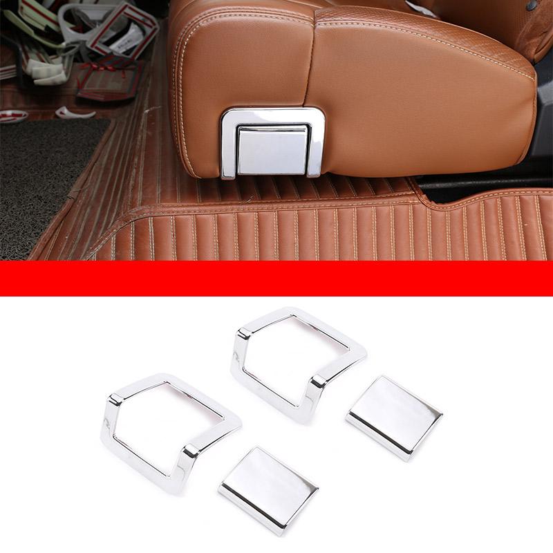 ABS Silver For Toyota Tundra 2014- Interior Modified Car Center Control Decorative Strip Sticker Car Accessories
