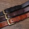 Gürtel Herren Verdickt Koreanischer Stil Schlicht und Lässig Leder Dornschließe Reines Rindsleder Jugend Business Gürtel