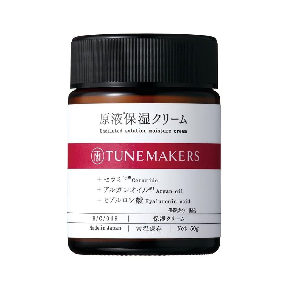 Tune Makers Moisturizing Cream 50g Ceramide Argan Oil Hyaluronic Acid for Dry Sensitive Skin