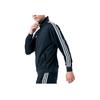 adidas Vintage Sports Side Stripe Stand Collar Jacket, Unisex Fashion Long Sleeve Daily Casual Versatile Black Outerwear TR30JT-BW