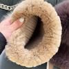 Real Rex Rabbit Hair Fox Hair Hat Thickened Fur Ear Protector Hat Cold-proof and Warm Plush Knitted Hat Baotou Hat Basin Hat