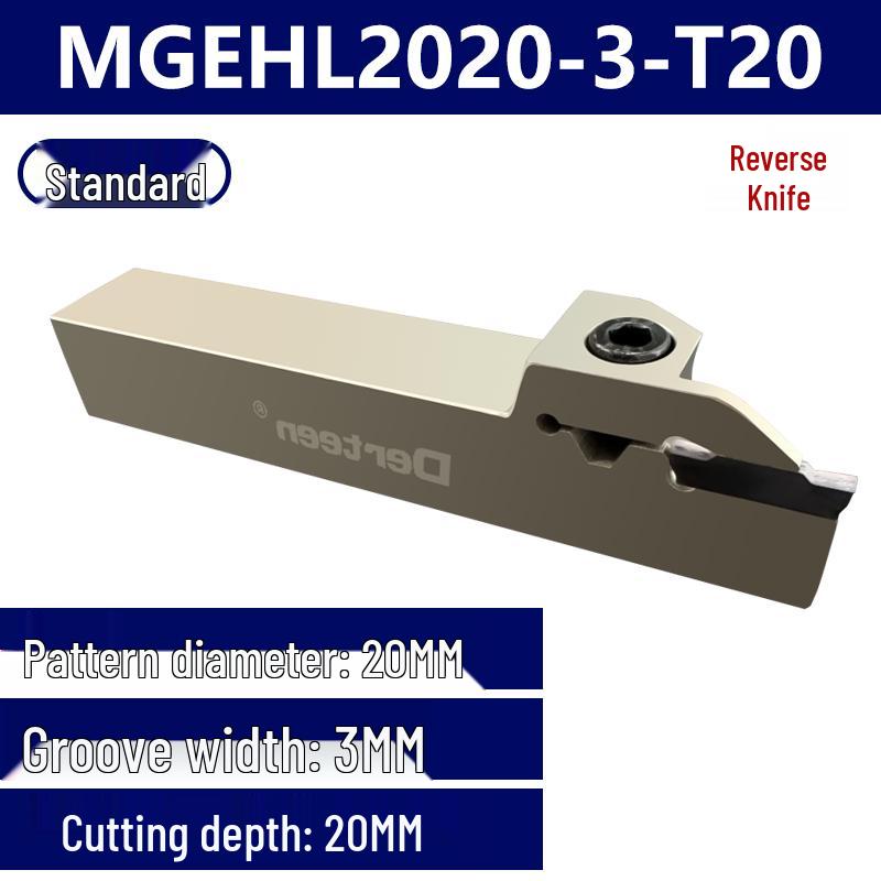 Portautensile per scanalatura tornio MGEHR2020-3-4: Taglio CNC ed Estensione per Scanalatura del Diametro Esterno
