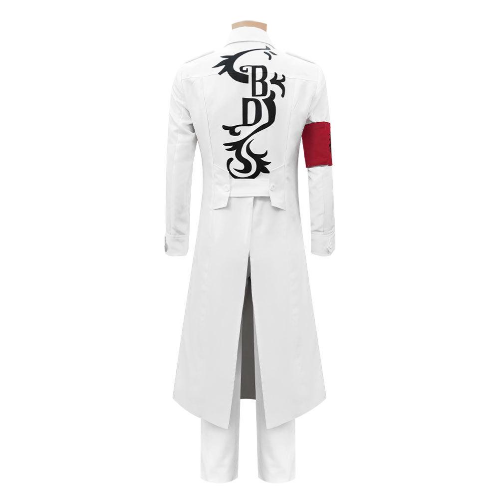 Tokyo Revengers Cosplay Costume - Black Dragon Gang White Uniform for Halloween Medium