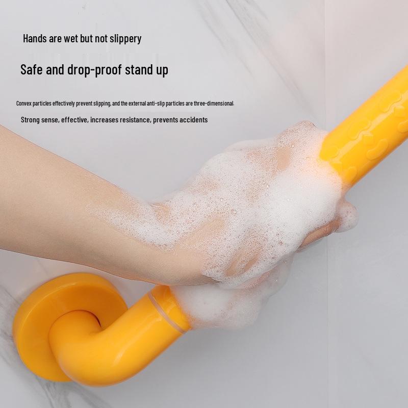Stainless Steel Non-Slip Grab Bar for Barrier-Free Bathrooms, Ideal for Elderly and Disabled.