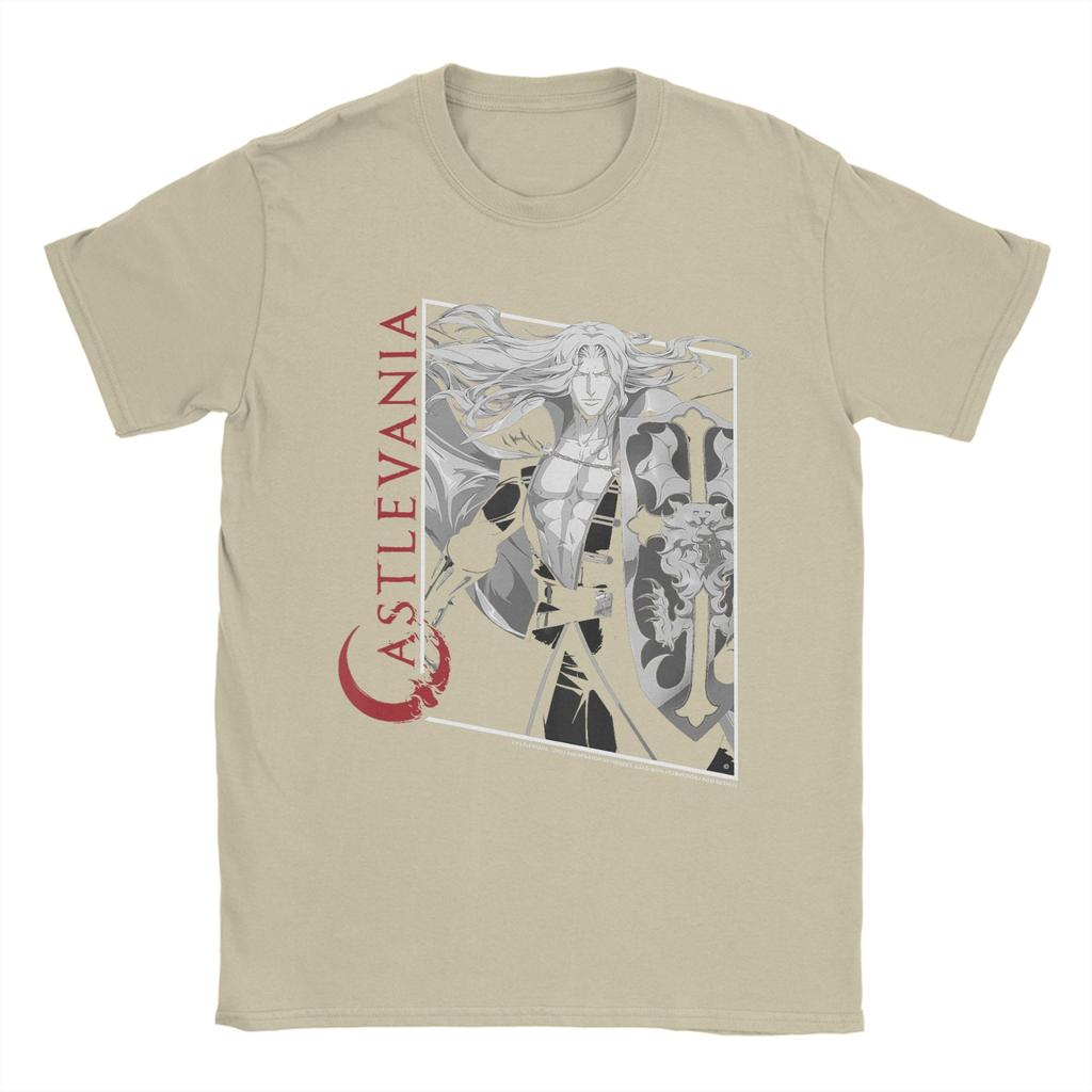 Humorous Castlevania Alucard Box Up TShirts for Men Crew Neck Pure Cotton T Shirts Short Sleeve Tees Party Clothes