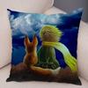 Little Prince Cushion Cover Decor France Anime Cartoon Print Pillow Case for Sofa Home Children Room Soft Plush Throw Pillowcase