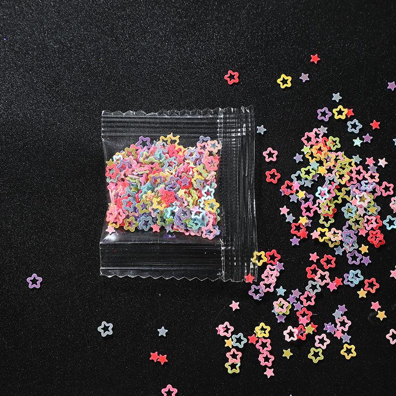 Heart & Star Sequin Nail Art DIY Stickers for Phone Cases