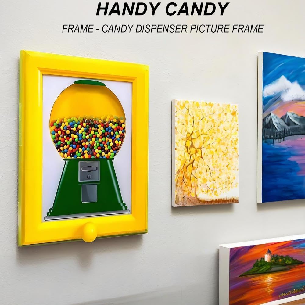 Portafoto Distributore di Caramelle da Muro, Raro Vintage the Handy Candy Frame, Arte Macchina di Caramelle Sospesa, Per Appendere al Muro