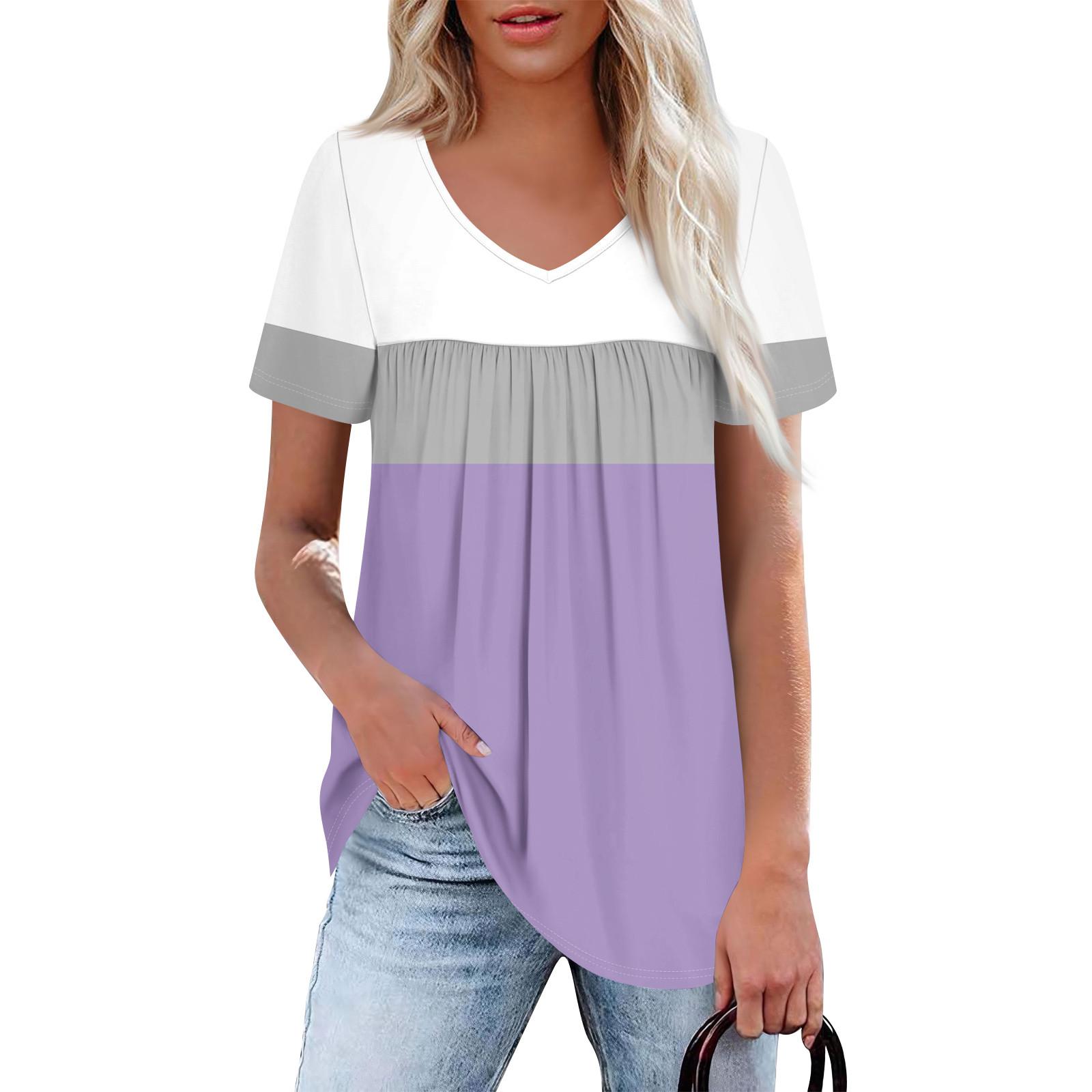 

Женский повседневный топ с V-образным вырезом, коротким рукавом, оборкой на груди и принтом S