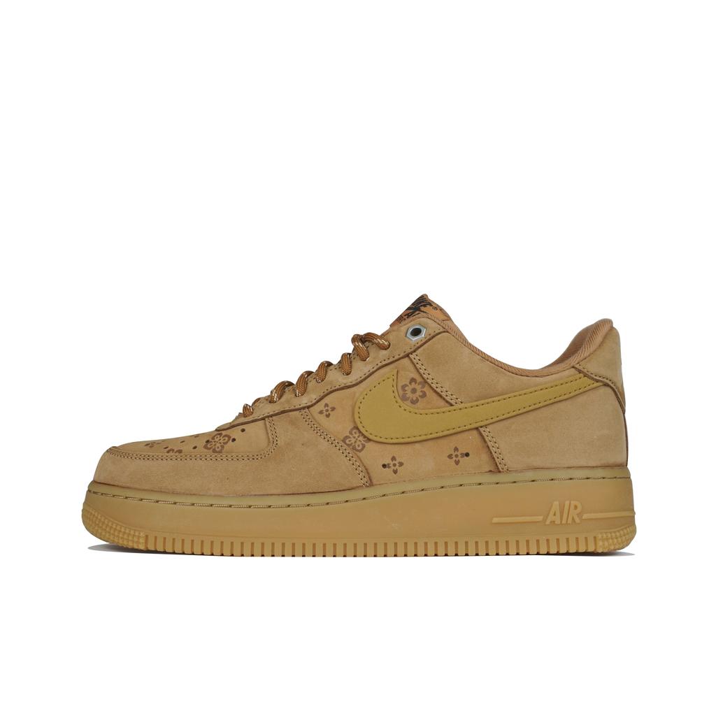 Nike Air Force 1 Low Top Skateboard Shoes Unisex Brown CJ9179-200(Team-)
