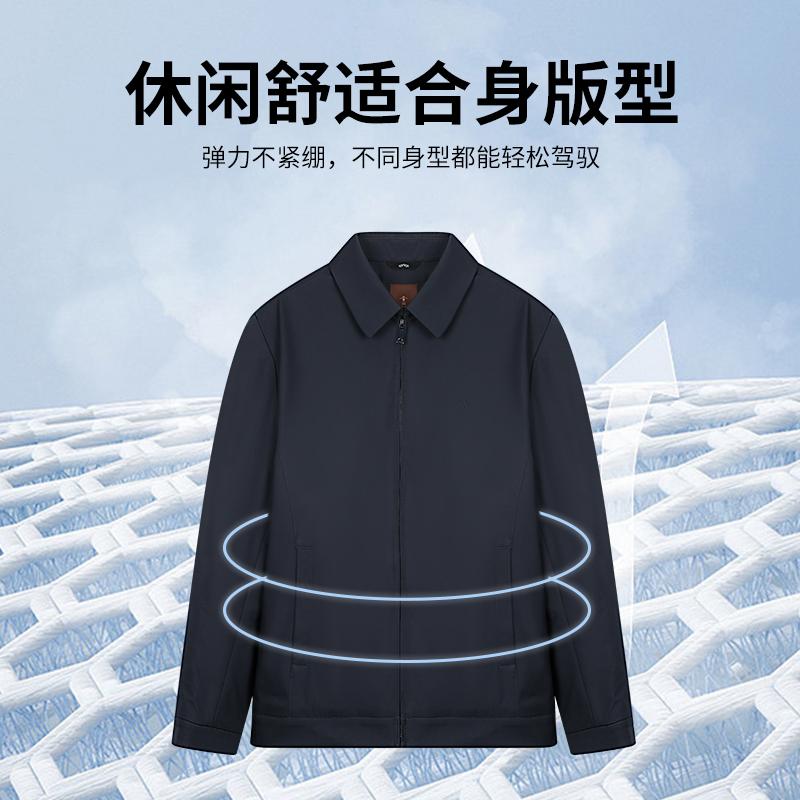 Office style casual collared cotton jacket 22246M0221