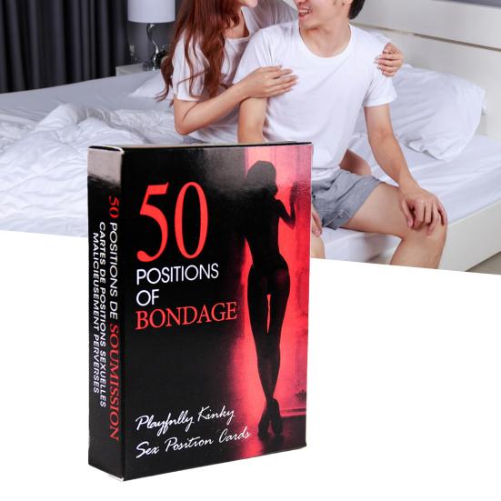 1 Set Indicative Mystery Sex Game Card Paper Interactive Sentient Bed Game Card for Couple