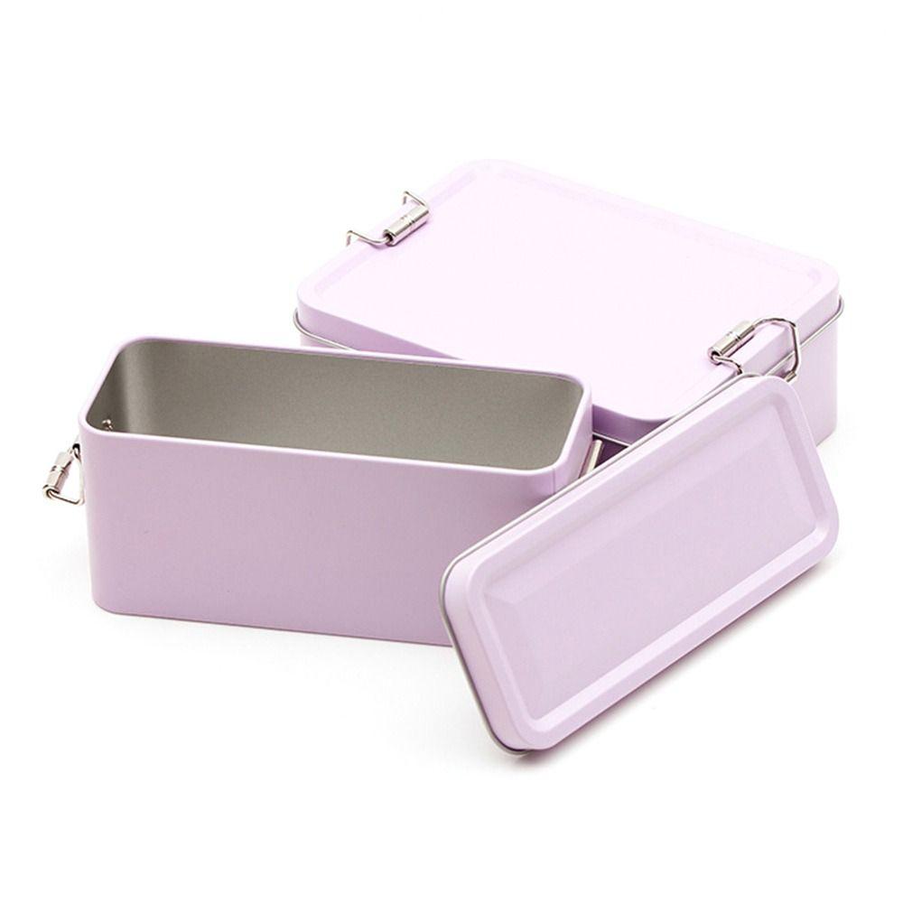 High Quality With Lid Rectangular Iron Box Old-fashioned Rectangular Iron Box Colored Durable Tin Box Pineapple Cake Packaging