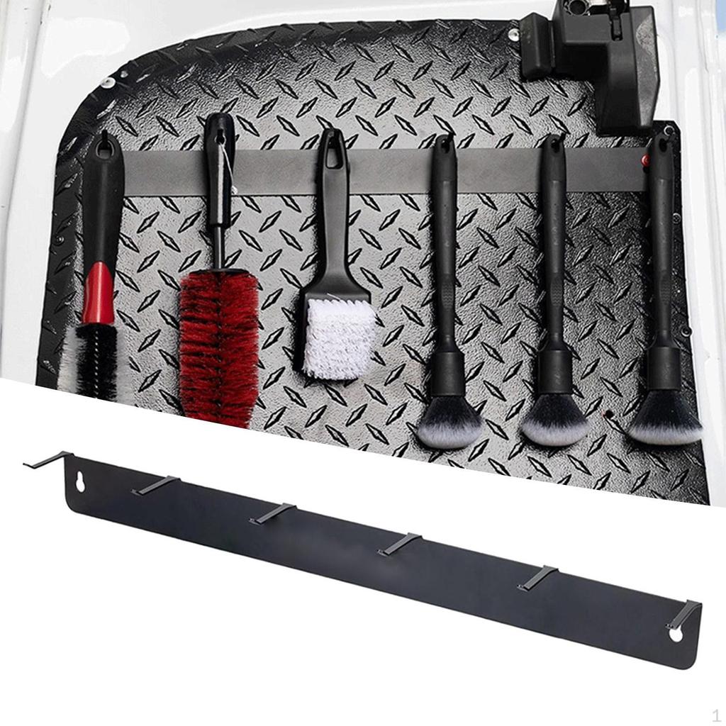 Detailing Brush Hanger Hanging Rack, Stainless Steel Auto Cleaning Tools Organizer