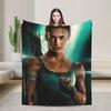 T-Tomb Raiders Plush Blanket Kids  Flannel Throw Blanket For Home Decor Soft Custom Quality Bedspread Gift