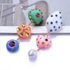 Versatile Asymmetric Earrings, Creative Color Clay Spliced Dangle Earrings For Women