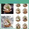 Unique Shell Sleeping Dog Acrylic Car Decoration For Christmas Tree Cartoon Style