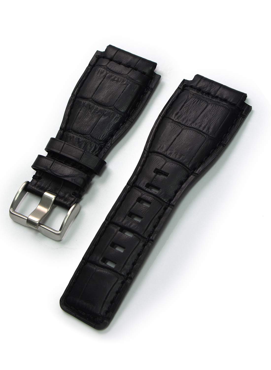 CASSIS [Cassis] Bell & Ross Watch Strap TYPE BAR 24mm Black with Replacement Tool UBBAR001019024