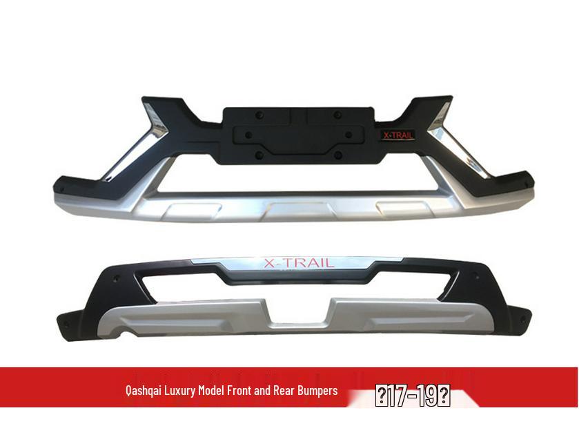 Kompatibel mit 14-19 Qashqai Modellen, Stoßstangen-Schutzkit für vorne und hinten.