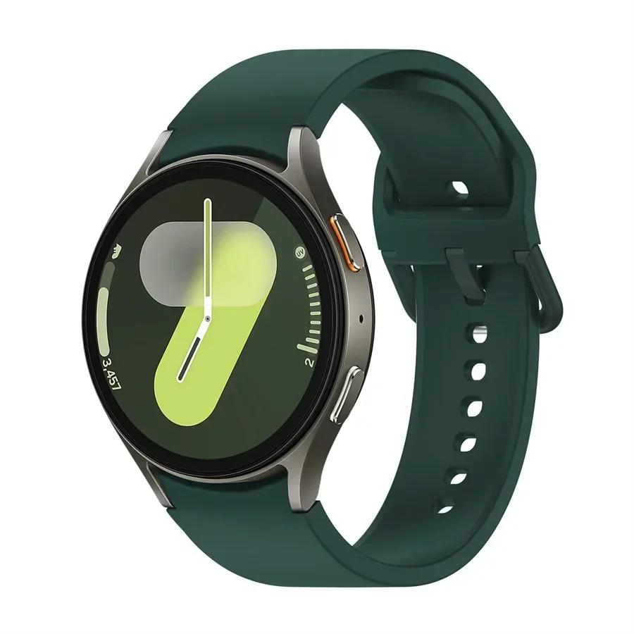 Silicone Strap For Samsung Galaxy Watch 7 6 5 4 44mm 40mm 5 45mm 20mm Bracelet Galaxy Watch6 4 Classic 47mm 43mm 46mm 42mm Band