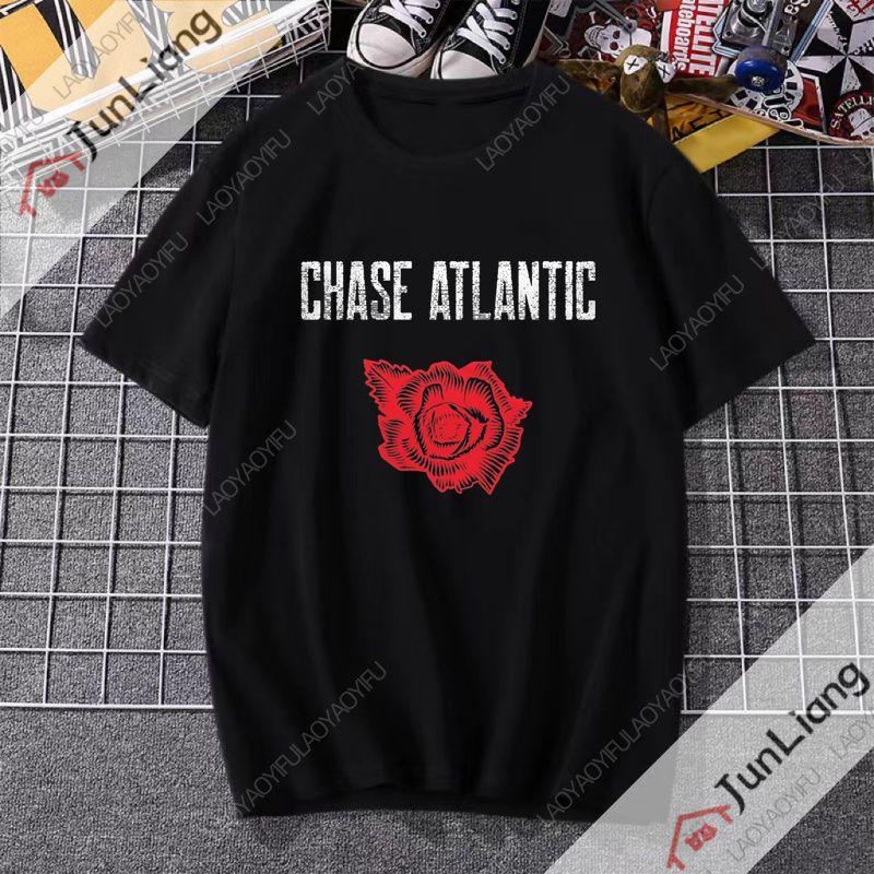 Band CHASE ATLANTIC Tour 2025 Tshirt Summer Shortsleeved Mens Tshirt The hiphop rock and gothic style clothing of the fans