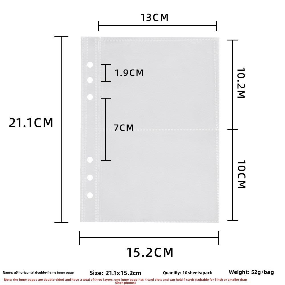 A5 Photocard Holder Binder School Notebook Stationery Cute Idol Photo Album