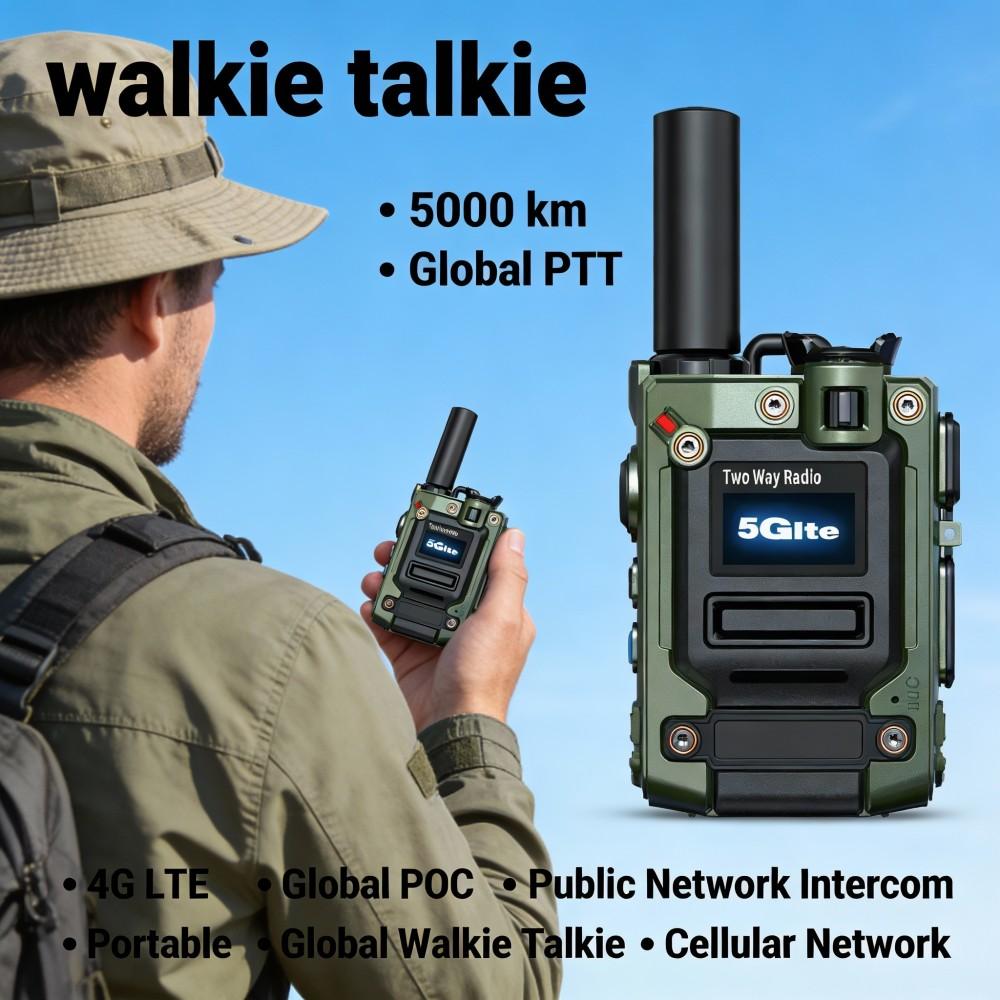 Globales Walkie-Talkie 4G 3G 2G integriertes bidirektionales Dualfrequenz-Walkie-Talkie mit unbegrenzter Entfernung von 5000 Kilometern