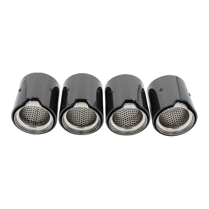 For BMW M2 F87 M3 F80 M4 F82 F83 Exhaust Pipe Tip Upgrade Touring MP erformance Parts Carbon Fiber Black Plated Muffler Tip