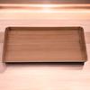 Long Tray with Japanese Straight Slightly Lacquerware Made in Japan J-kitchens 9-inch Sengoku-style (Tray) Grain, Non-Slip, 27cm, (ABS Resin),