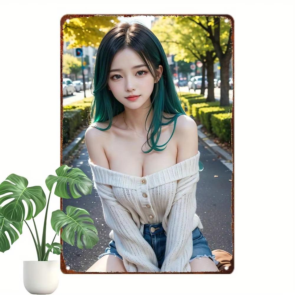 Metal Wall Art Anime 8x12 Inch Vintage Retro Poster Decor Home Garage Cafe