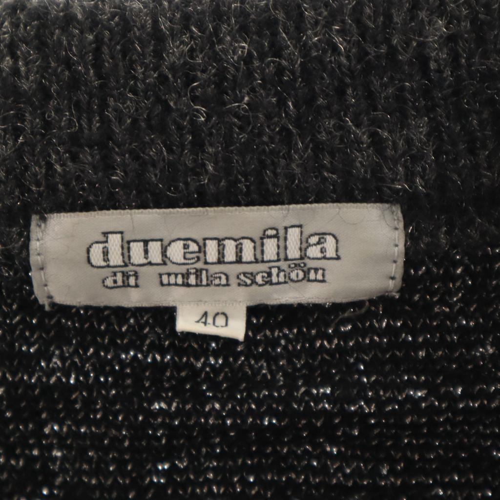 Duemila Di Mila Schon Made In Japan Leaf Pattern 7 Minutes Sleeve Knit Cardigan Women Used