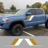Pickup Door Side Stickers For Toyota Tacoma Truck Graphics Colorful Vintage Stripes Decor Cover Vinyl Decal Auto Accessories