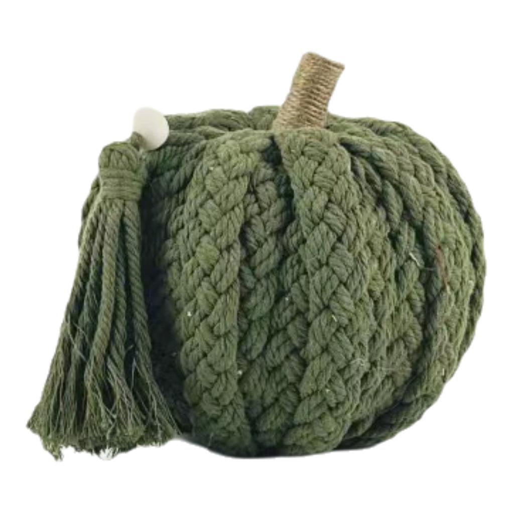 Table Halloween Pumpkin Top Decoration Handmade Woven Crafts Cotton Material
