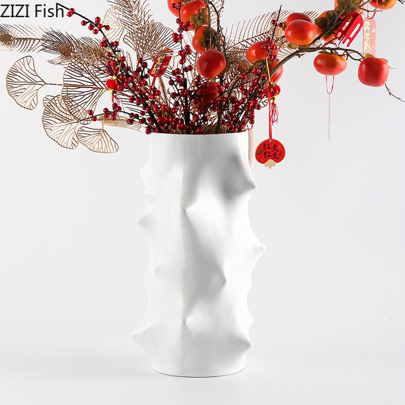 Creative Spike Decorative Vase Plant Pots Table Decoration Flower Arrangement Abstract Crafts Floral Vases Room Aesthetic Decor