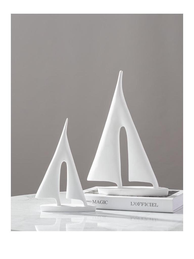Modern Luxury Sailboat Ornament for Living Room, Foyer, or Office Decoration