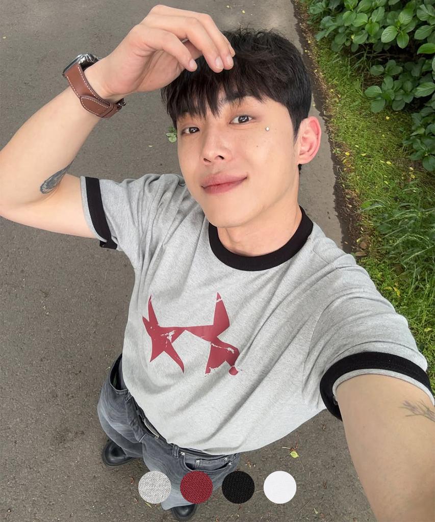 CAVISH Twin Star Ringer Ss Tee 4Colors(Cv2Fmut549A)