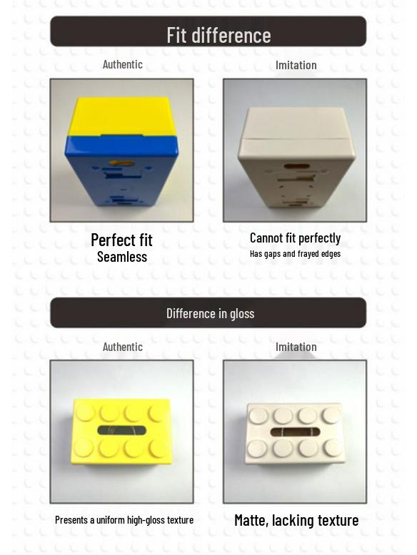 Two-Tone ABS Building Blocks Tissue Box - Creative Pull-out Design for Bathroom & Living Room