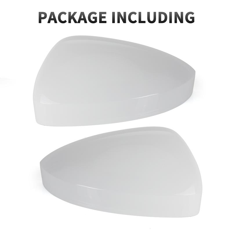 Gloss Black/White Car Door Wing Mirror Cover Cap For VW Tiguan 2017 2018 Tayron Car Accessories