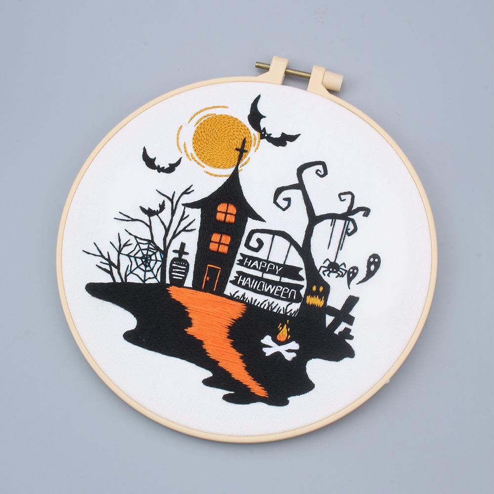 New Product Happy Halloween Embroidery Embroidery Handmade Embroidery Diy Material Package