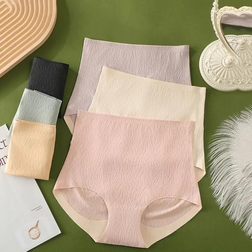 Soft Seamless Panties Breathable M-2XL Fashion High Waist Seamless Briefs Underwear High Waist Panties Women Intimates