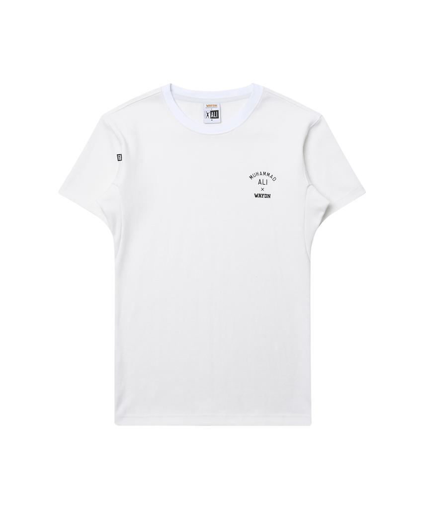 Weideun [Ali] The Greatest Muscle Fit Short Sleeve White