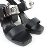 Hermes Sandalen Ilona Kelly Schnalle Leder schwarzes Leder Damen 36.5 Gebraucht