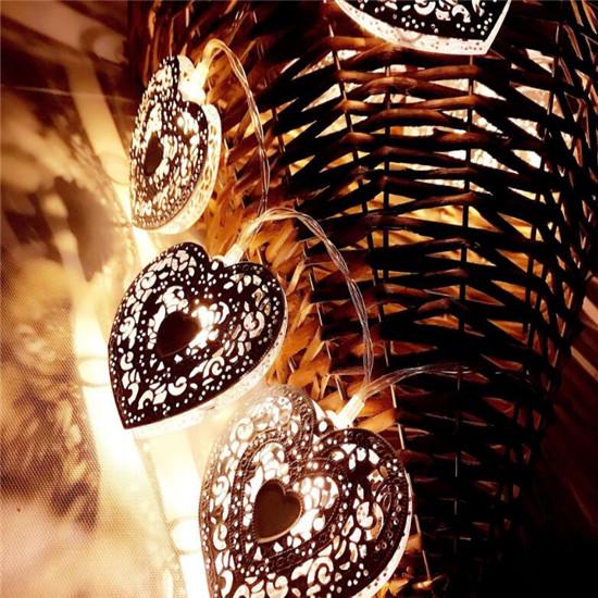 10 LED Heart Shape String Christmas Lighting For Christmas Decoration