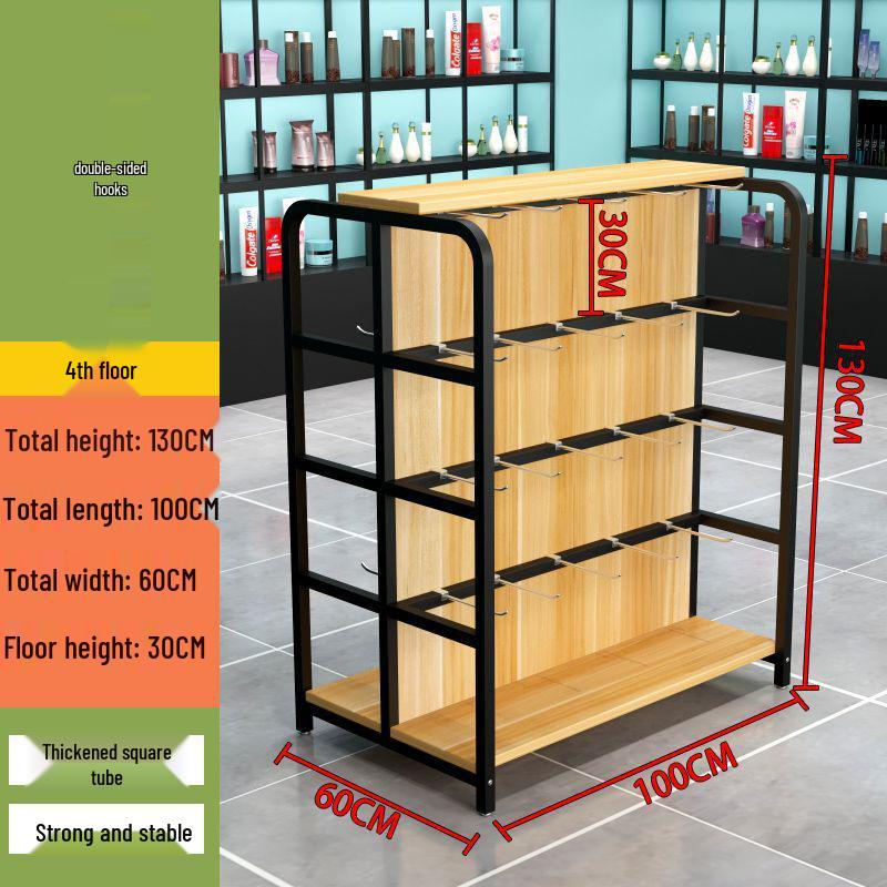 Versatile Multi-Layer Snack Display Rack for Supermarkets and Convenience Stores