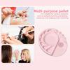 Portable Silicone Cosmetic Palette with Smooth Surfaces for Quick Cleanup and Travel Friendly Makeup Adjustments