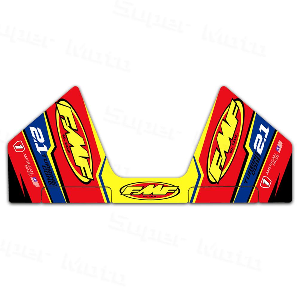 Motorcycle Exhaust Muffler Pipe Stickers FMF Racing Decoration Waterproof Universal Vinyl Decals For FMF Stickers Factory 2T 4T